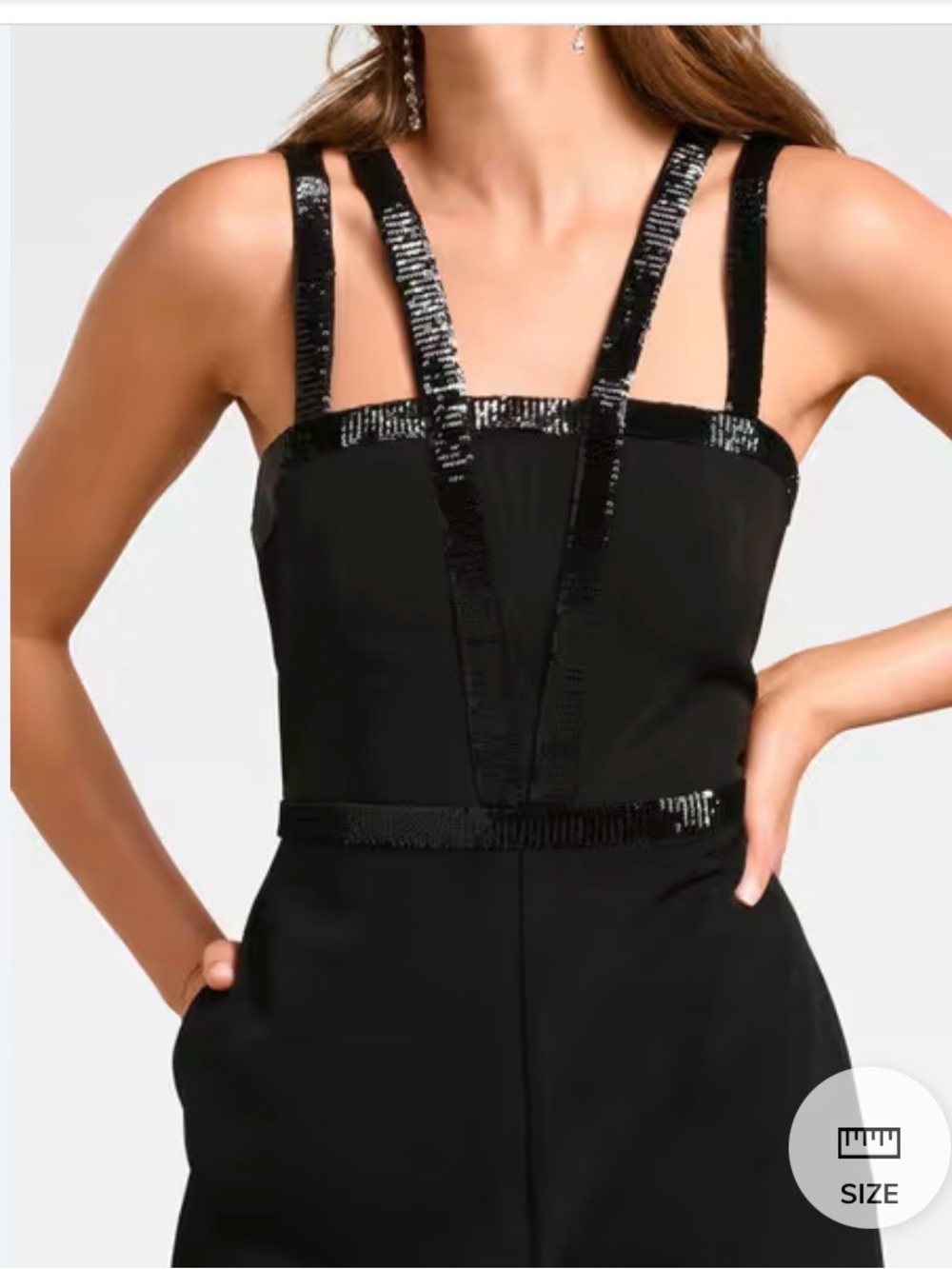 NWT Ever New Petite black formal jumpsuit